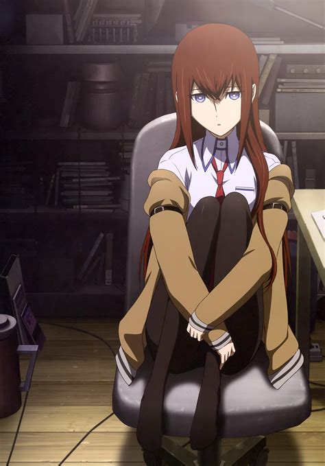 redheads, Tights, Anime, Steinsgate, Makise, Kurisu, Purple, Eyes