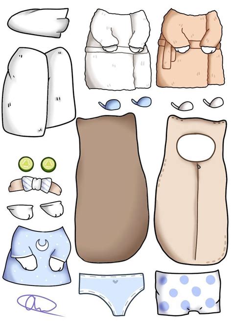 the paper doll is made to look like clothes