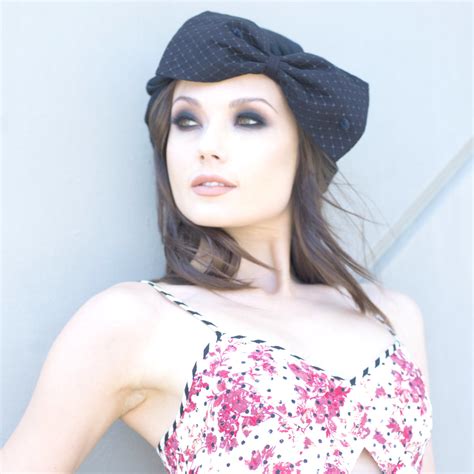 Turban knit hat bow pin up style / Bella Starr