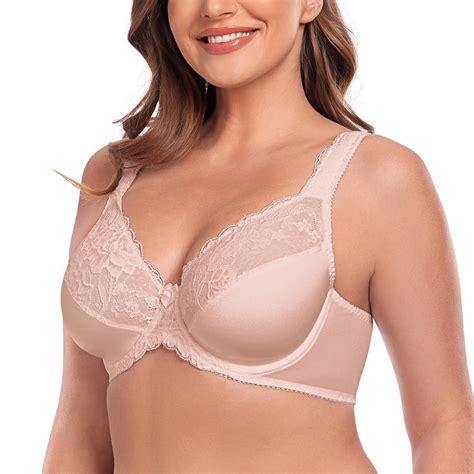 Women's Plus Size Sexy Lace Full Coverage Unpadded Underwire Bras