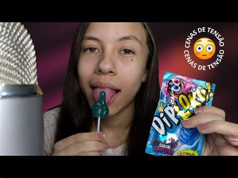 Novinha Chupando O Cacete - ASMR CHUPANDO PIRULITO COM ESTALINHOS + Cenas de Tensão 😳😬 - YouTube