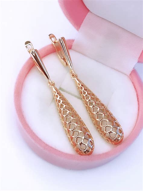 Серьги УС2306 из Дубайского золота