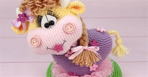 1000 схем амигуруми на русском: Сердечная коровка