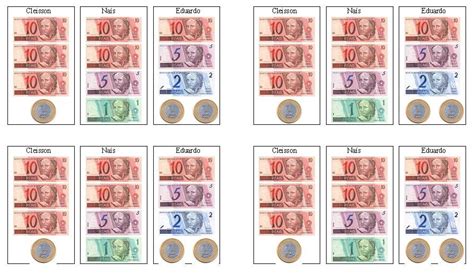 Jogo Sistema Monetario Para Imprimir - Atividades com Sistema Monetário para Imprimir - SÓ ESCOLA