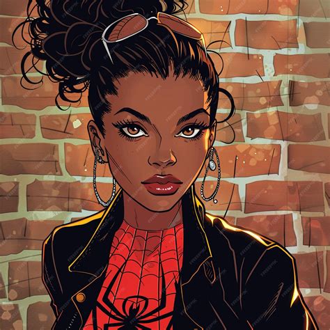 Premium Photo | Black girl animated character