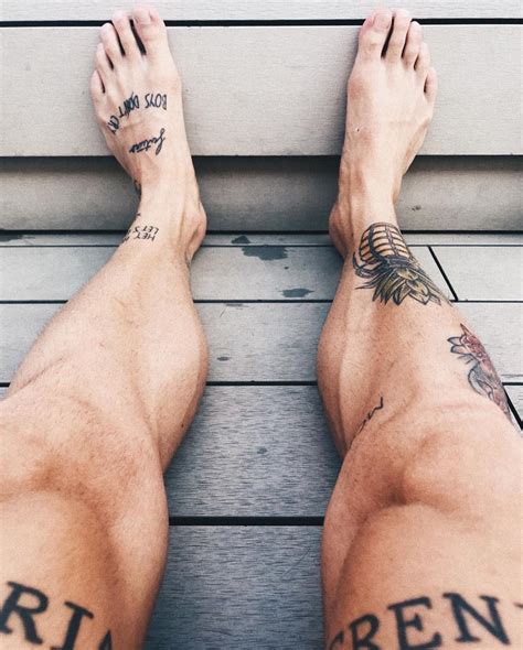 Lower Leg Tattoos For Men - Printable Calendars AT A GLANCE