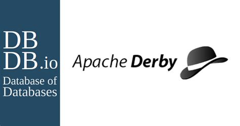 derby   databases