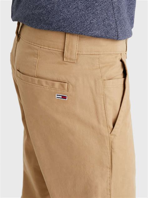 Tommy Hilfiger Chino Trousers, Beige at John Lewis & Partners