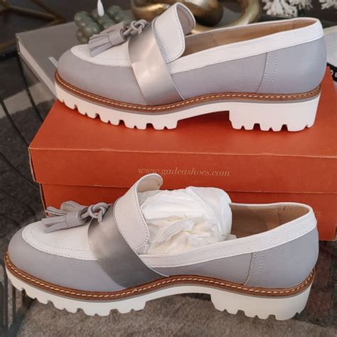 Gadea | Shoes | Gadea Loafer Silver Gray And White | Poshmark