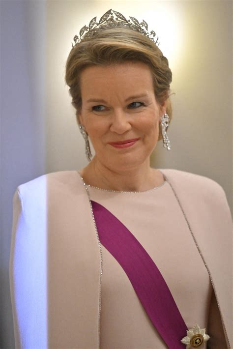 Photo : La reine Mathilde de Belgique - Le président de la
