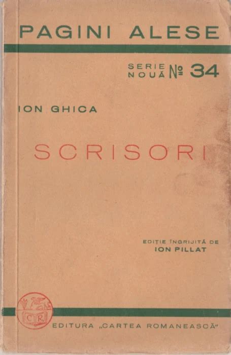 ion ghica scrisori editie ion pillat alta editura  okaziiro