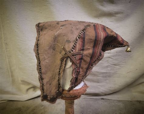 Patchwork Goblin Hat -- Larp Goblincore Costume Wizard Pointy Hat ...
