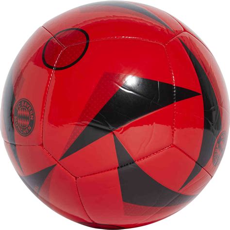 adidas Bayern Munich Club Soccer Ball - Red & White - SoccerPro