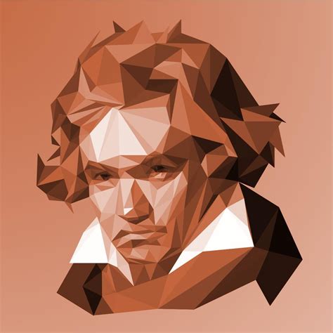 Low Poly Portraits of Classical Composers | Low poly art, Low poly ...