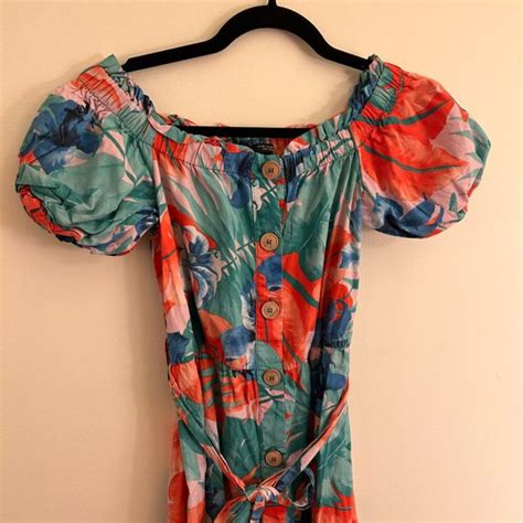 Zara | Dresses | Zara Tropical Print Dress | Poshmark