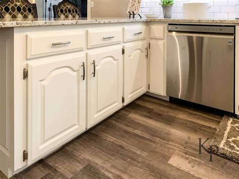 Sherwin Williams Alabaster Kitchen Cabinets - Painted by Kayla Payne