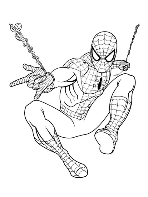 Tô Màu Người Nhện Spider Man - Tranh Tô Màu Cho Bé