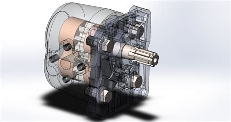 Шестеренчатый гидравлический насос НШ-14 - Чертежи, 3D Модели, Проекты ...