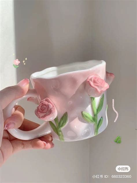 цветочная кружка эстетика | Jarra, Tazas ceramica, Cerámica