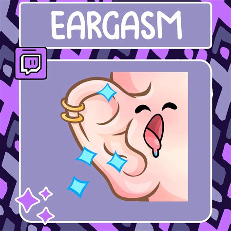 Ear Gasm Emote Twitch Emote Youtube Emote Discord Emote Community Emote