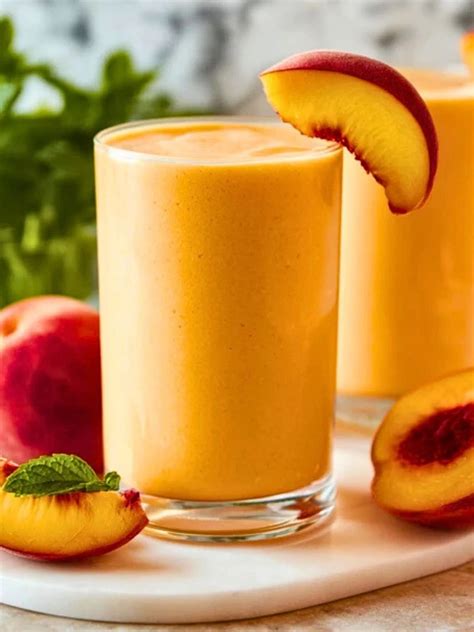 Peach Smoothie With Frozen Peaches