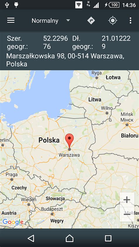 Współrzędne Mapy – Aplikacje na Androida w Google Play
