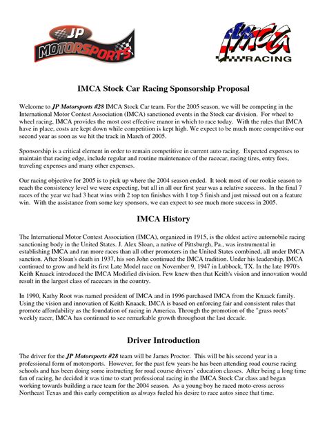 Sample Proposal For A 5k Race Event 6