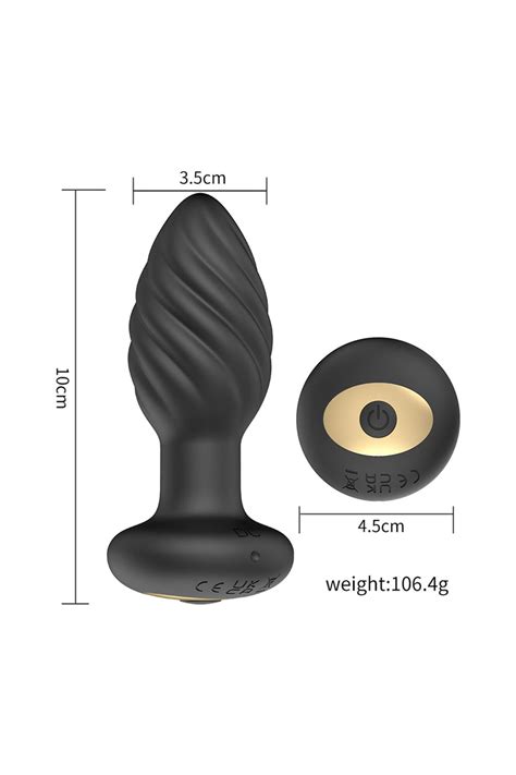 Vibrador anal control remoto - Negro — SiSi