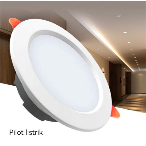 jual lampu downlight led  watt waseo putih  warm white shopee