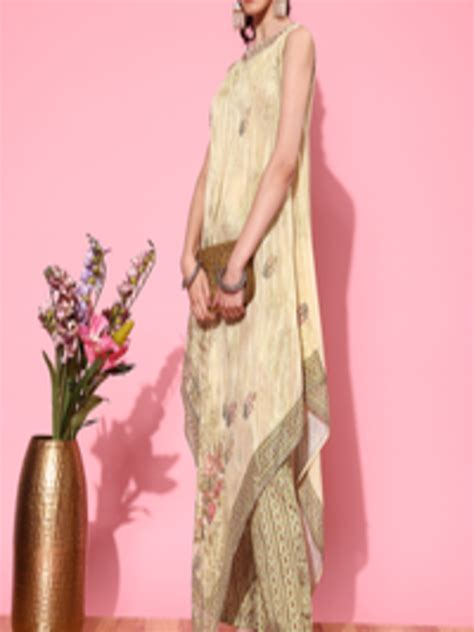 Buy ZOLA Women Printed Chiffon Kurta & Top With Palazzos - Co Ords for ...