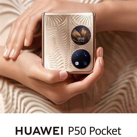Huawei P50 Pocket Premium 12GB 512GB Arabic Gold Online at Best Price ...