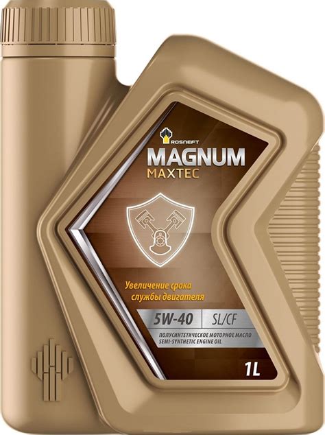 Моторное масло РосНефть 5W-40 Magnum Maxtec 1 л купить в Екатеринбурге ...