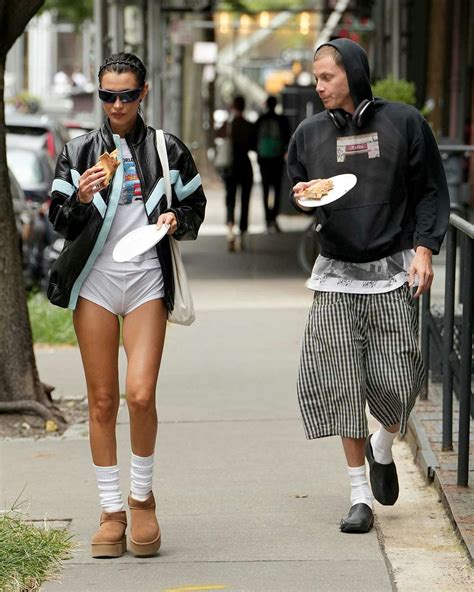 Bella Hadid's Platform UGG Boots, Tighty-Whitey Underwear Outfit