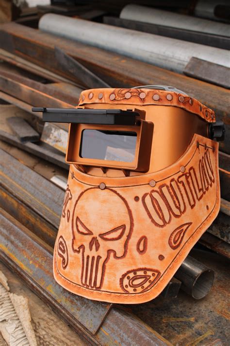 Welding mask weldingmask customleathermask weldinghood sugarscoop