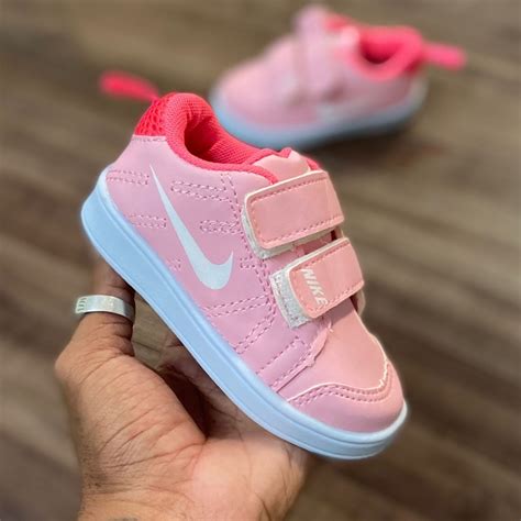 Tenis Nike Para Menina - Tenis Nike Velcro Menina Menino Rosa glitter casual o mais barato ...