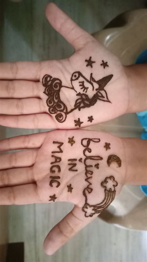 mehandi design for kids. | Mehndi designs for fingers, Simple mehndi ...