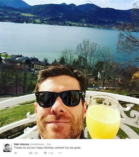 Xabi Alonso celebrates turning 35 with idyllic selfie as stars wish ...