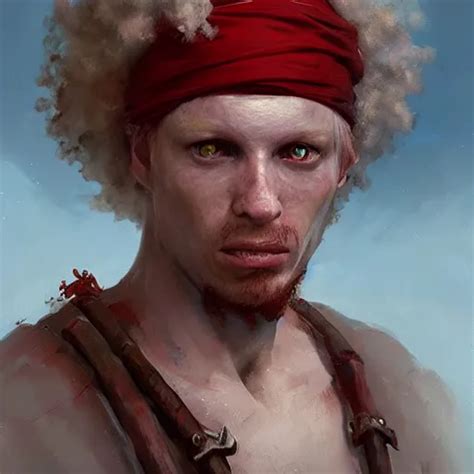 very detailed painting of an pale albino albino albino | Stable ...