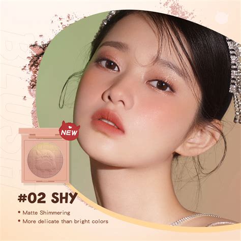 Banxeer Blush Powder 6 Color Gradient Blush Powder Single Blush Pallet ...