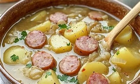 traditional irish dublin coddle  sausages bacon  potatoes