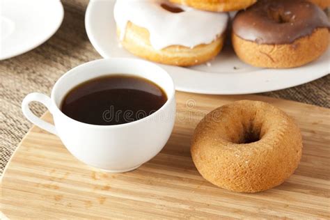 Coffee and donuts stock photo. Image of cuisine, delicious - 16783760