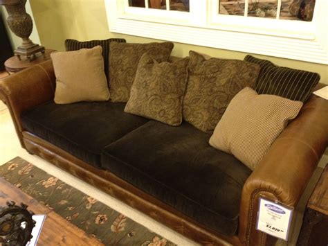 Leather With Fabric Sofas - sofa living room ideas