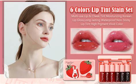 colors lip tint set long lasting waterproof moisturizing korean