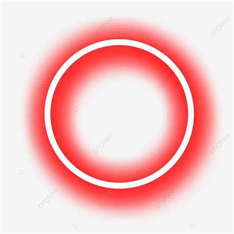 Red Neon Circle PNG Image, Red Color Neon Circle, Glowing, Shining, Red ...