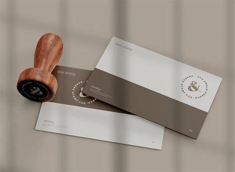 Premium PSD | Stamp mockup