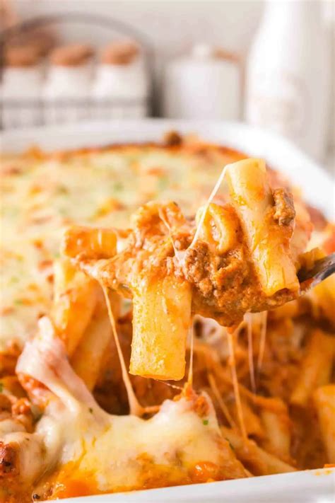 Baked Ziti with Ground Beef - THIS IS NOT DIET FOOD