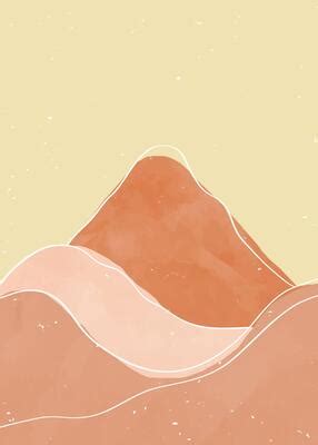 boho mountain vector art icons  graphics