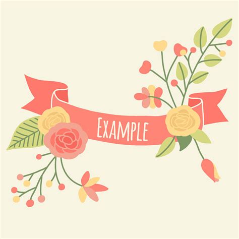 Flower Banner Clipart