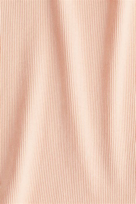 Блуза от рипсено трико - Светъл прасковен - ДЕЦА | H&M BG
