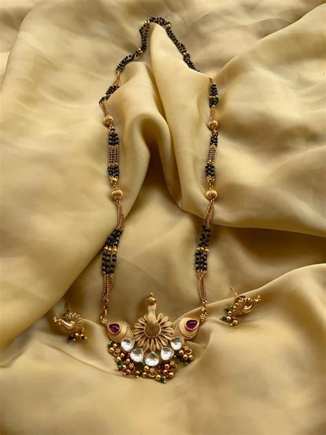 high quality antique kundan mangalsutra earringscheck  latest